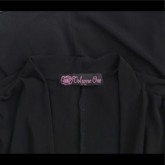 NEW Volume One Jersey Boho Black Dress. PXL - Picture 3 of 3